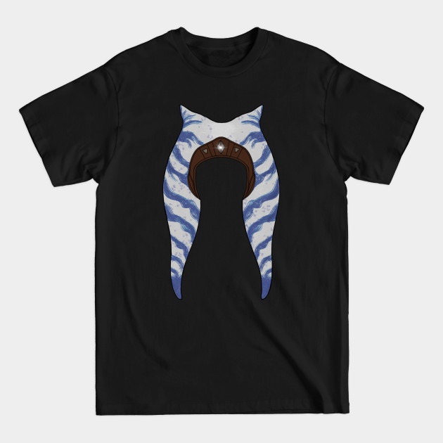 T-shirt Ahsoka Tano Star Wars - Noir, Imprimé DTG, Coton, Pour Enfants Et Adultes
